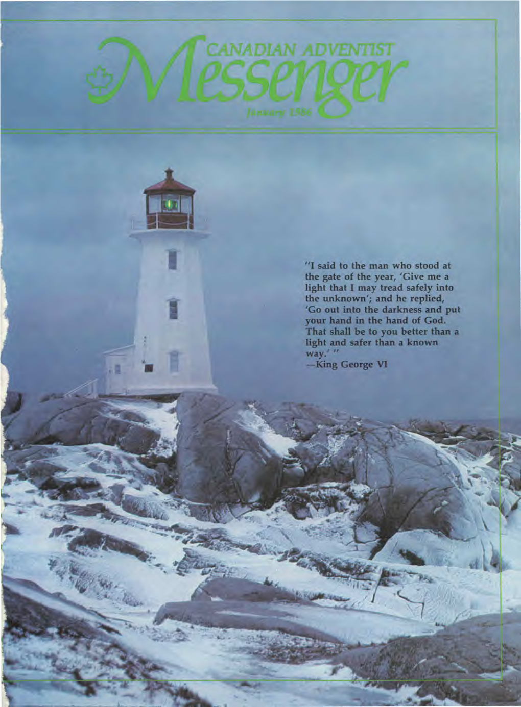 Canadian Adventist Messenger for 1986