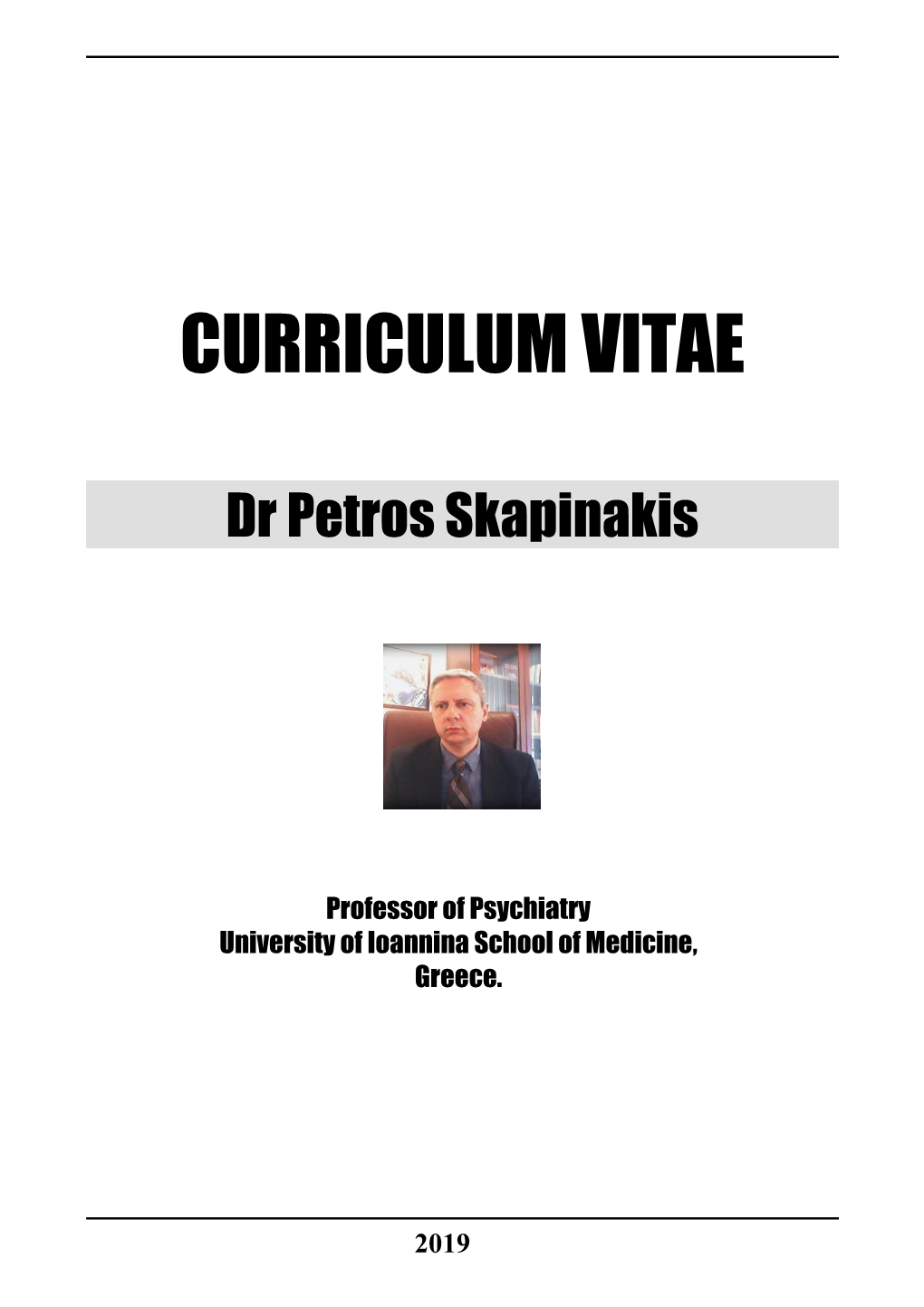 Dr Petros Skapinakis