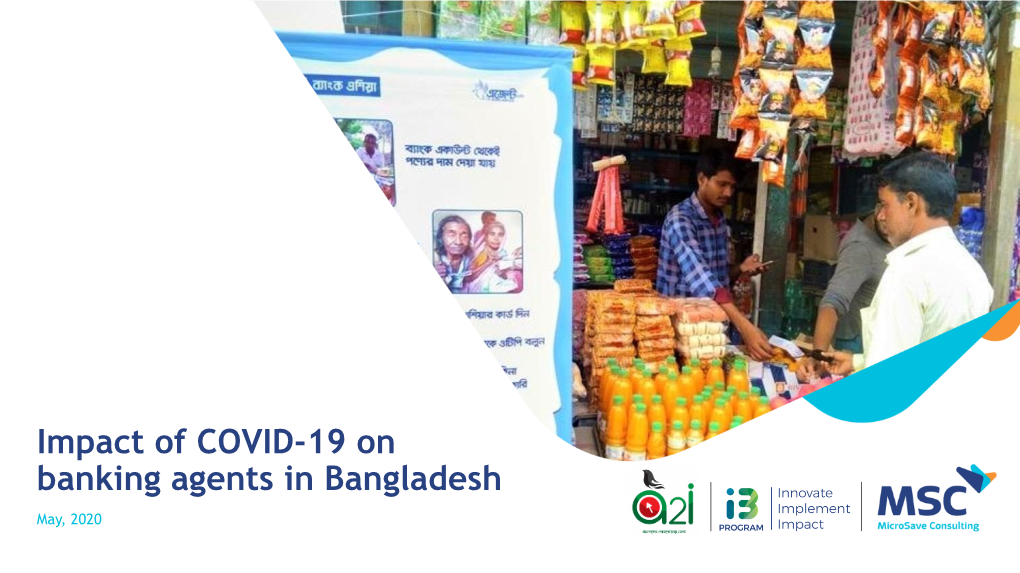 Impact of COVID-19 on Banking Agents in Bangladesh