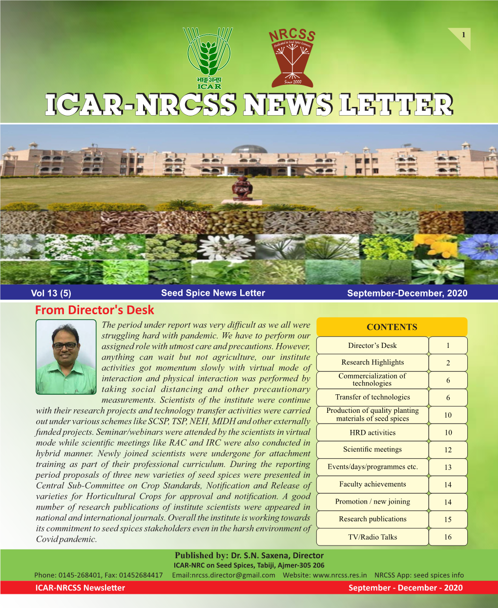 Icar-Nrcss News Letter