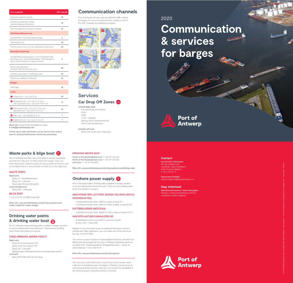 Communication & Services for Barges