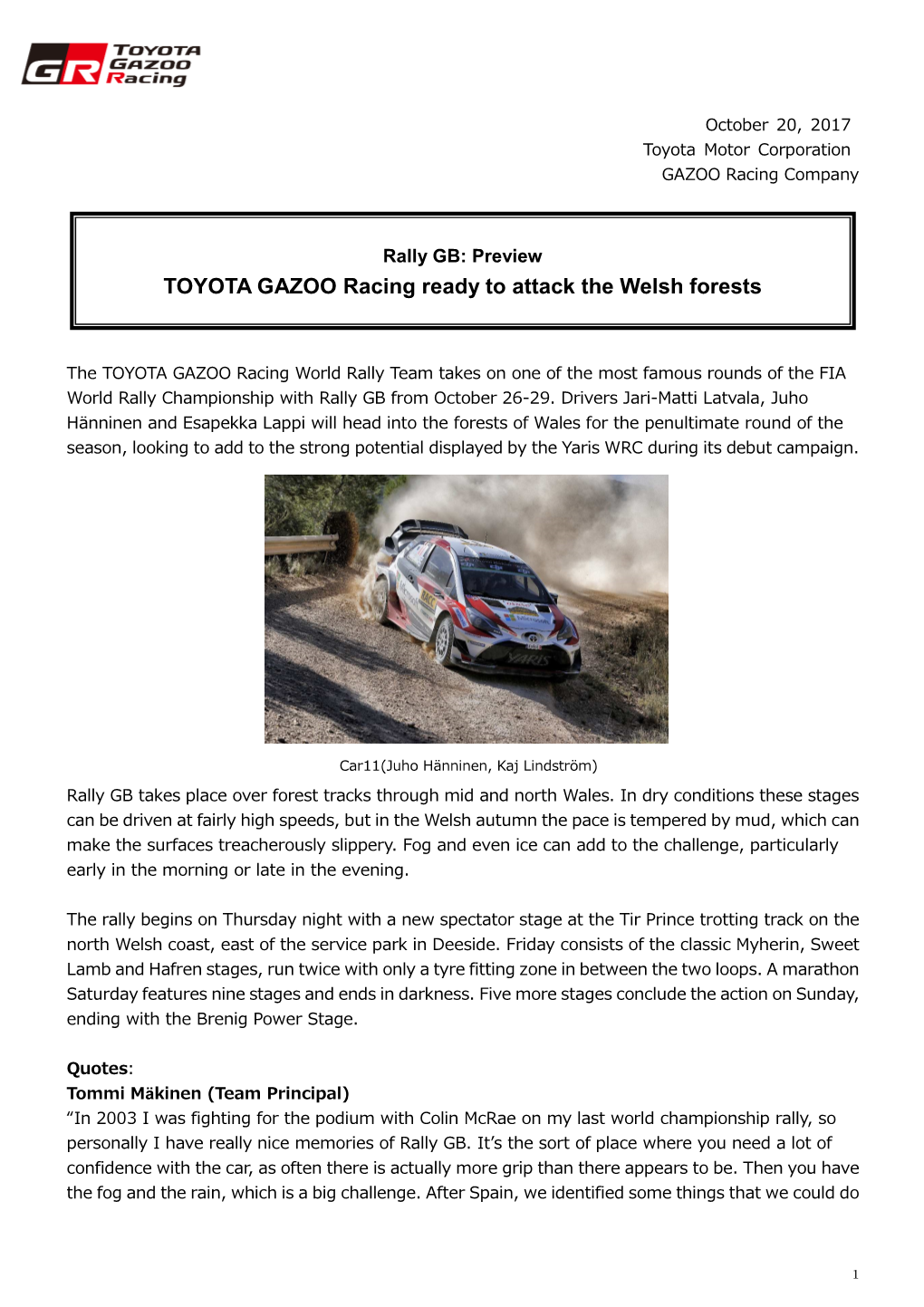 Toyota GB Preview