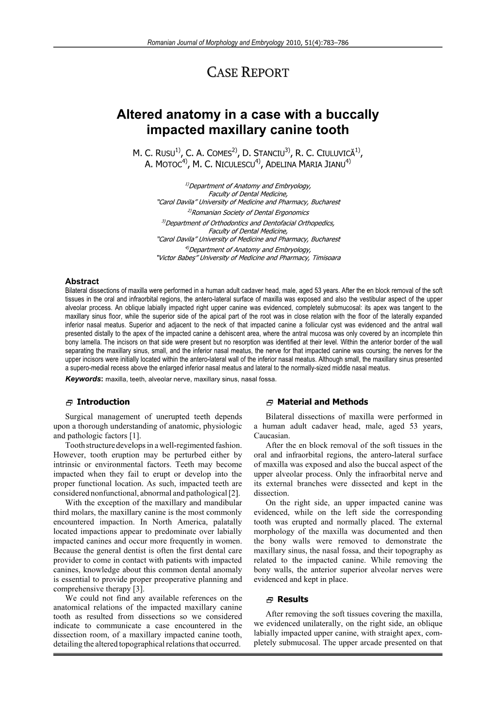 Download PDF Altered Anatomy in a Case with a Buccally Impacted