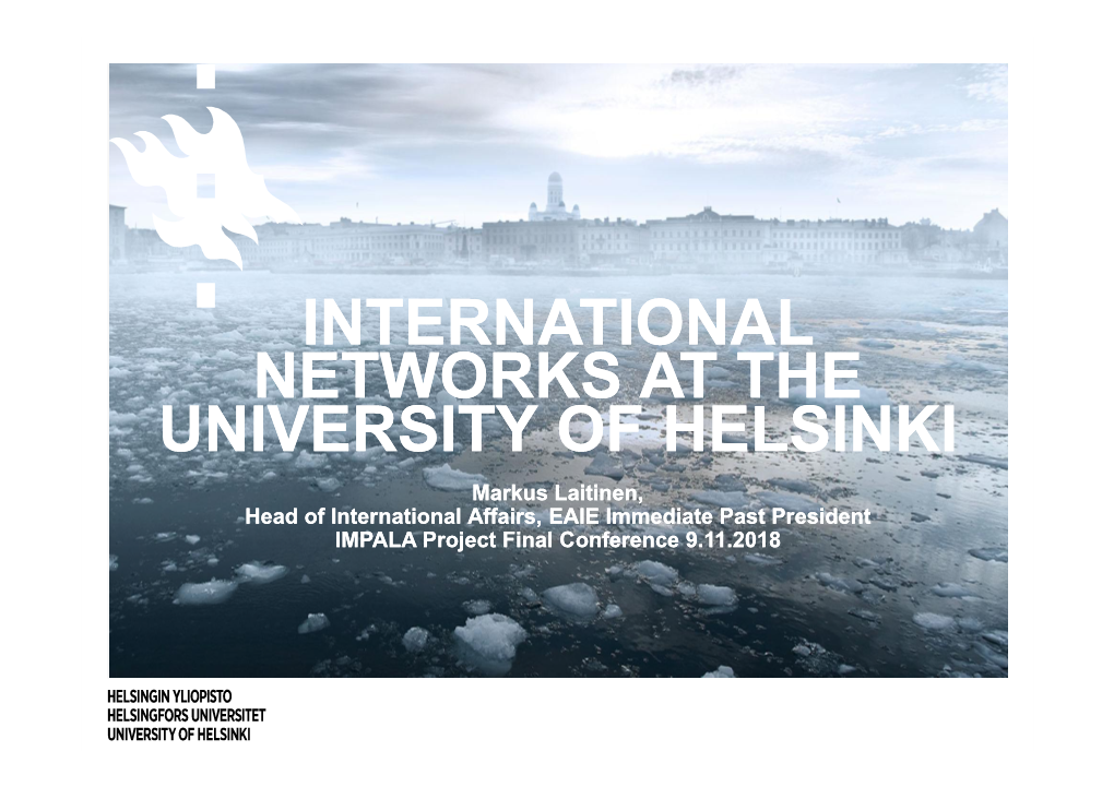 International Networks at the University of Helsinki