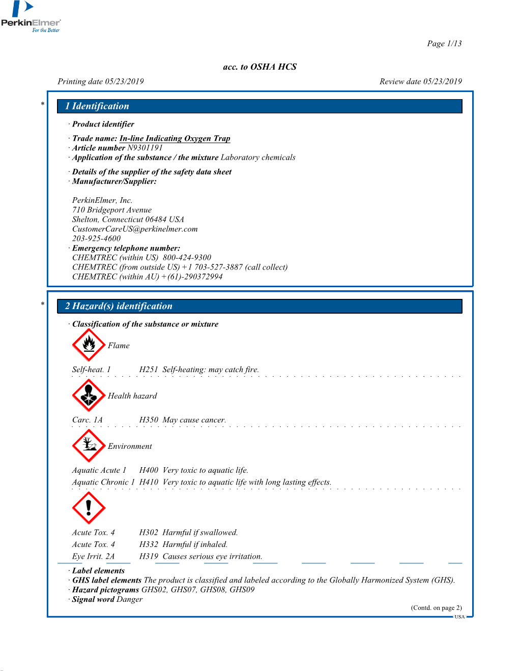 Safety Data Sheet Acc