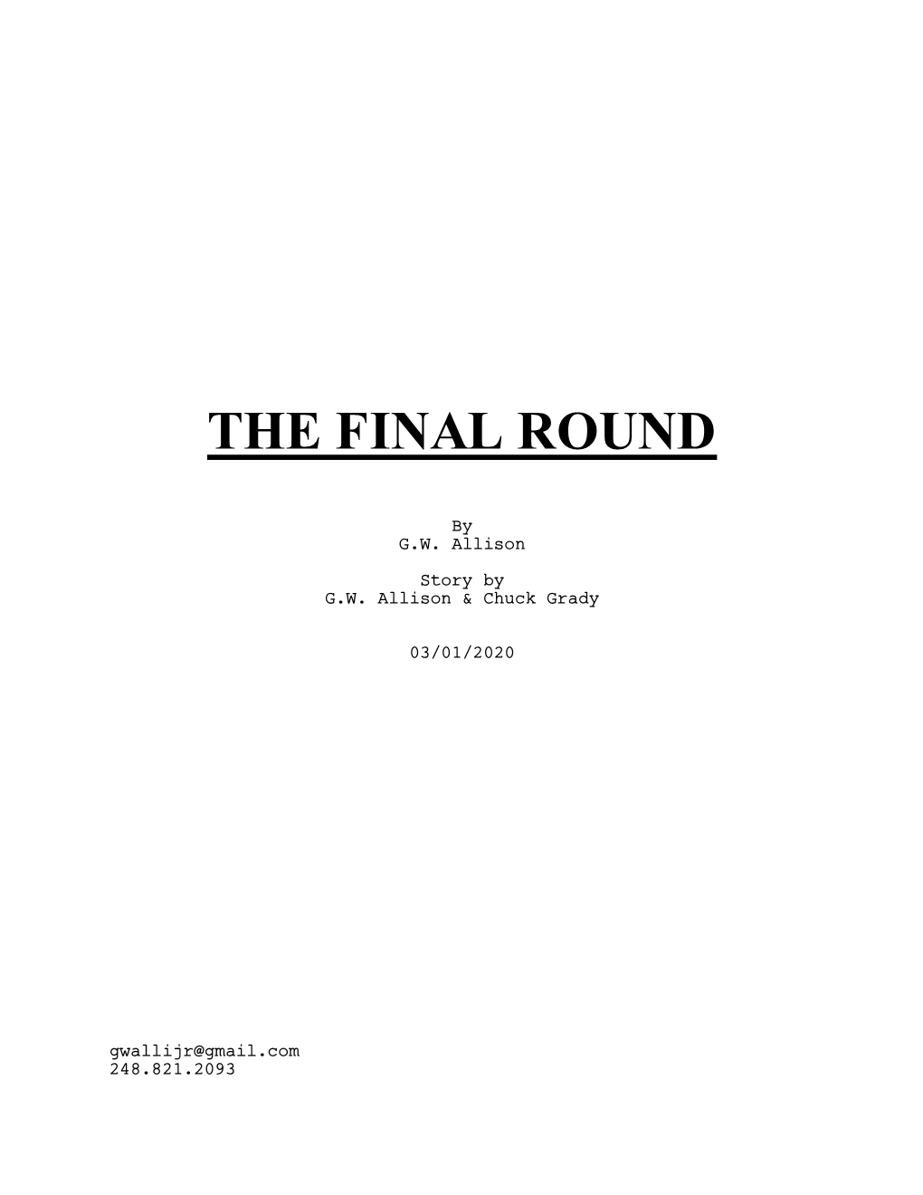 The Final Round