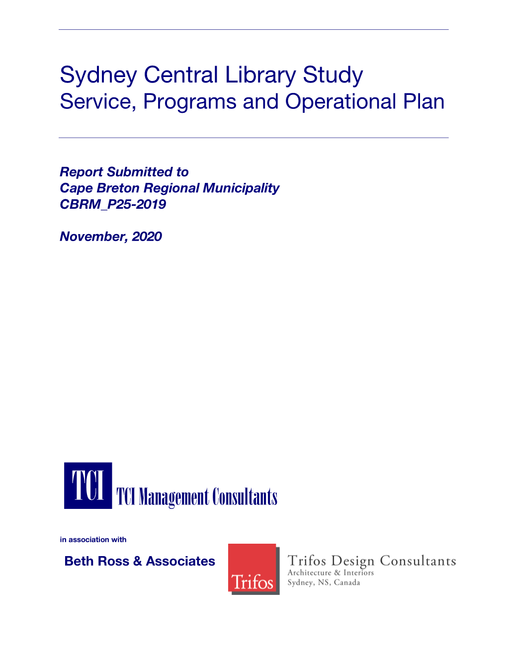 Sydney Central Library Service Programs and Operational Plan