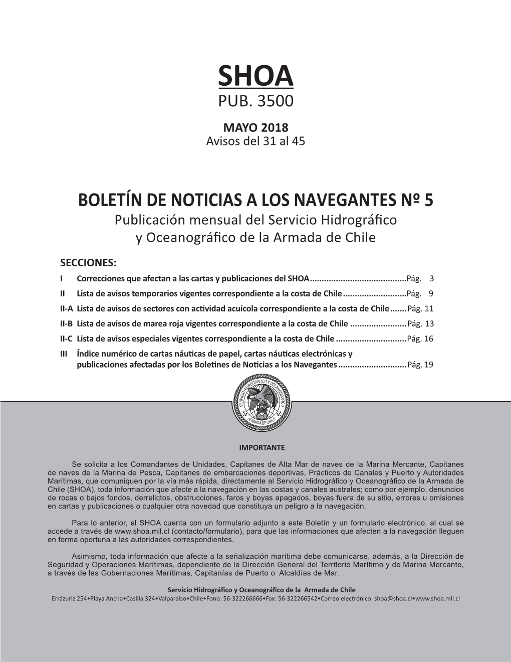 Boletín Mayo 2018