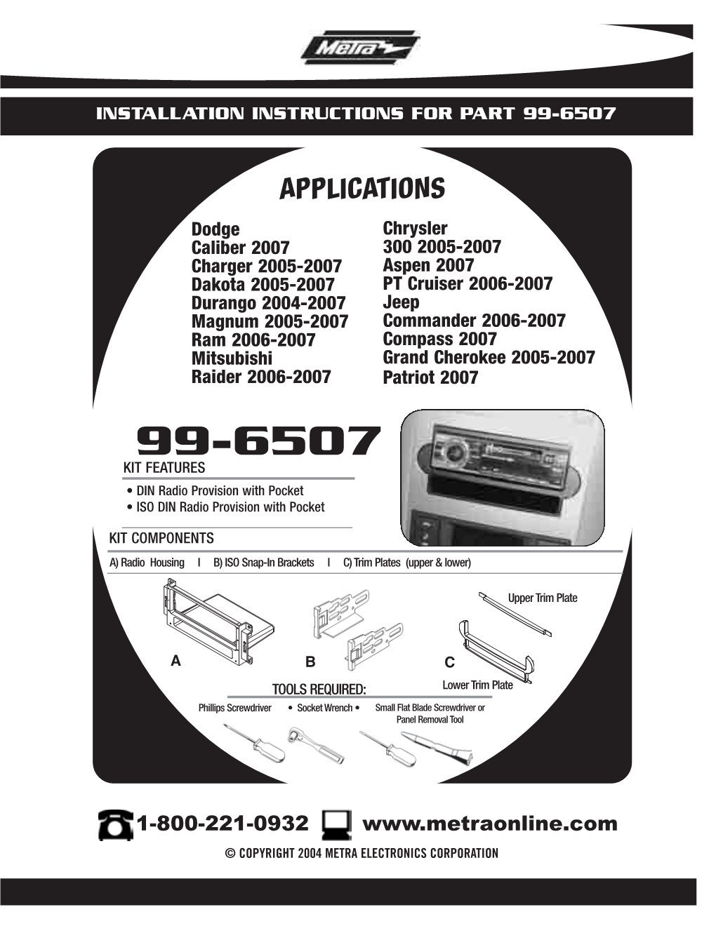 99-6507 Dash Disassembly 4 Dodge Ram 2006-2007