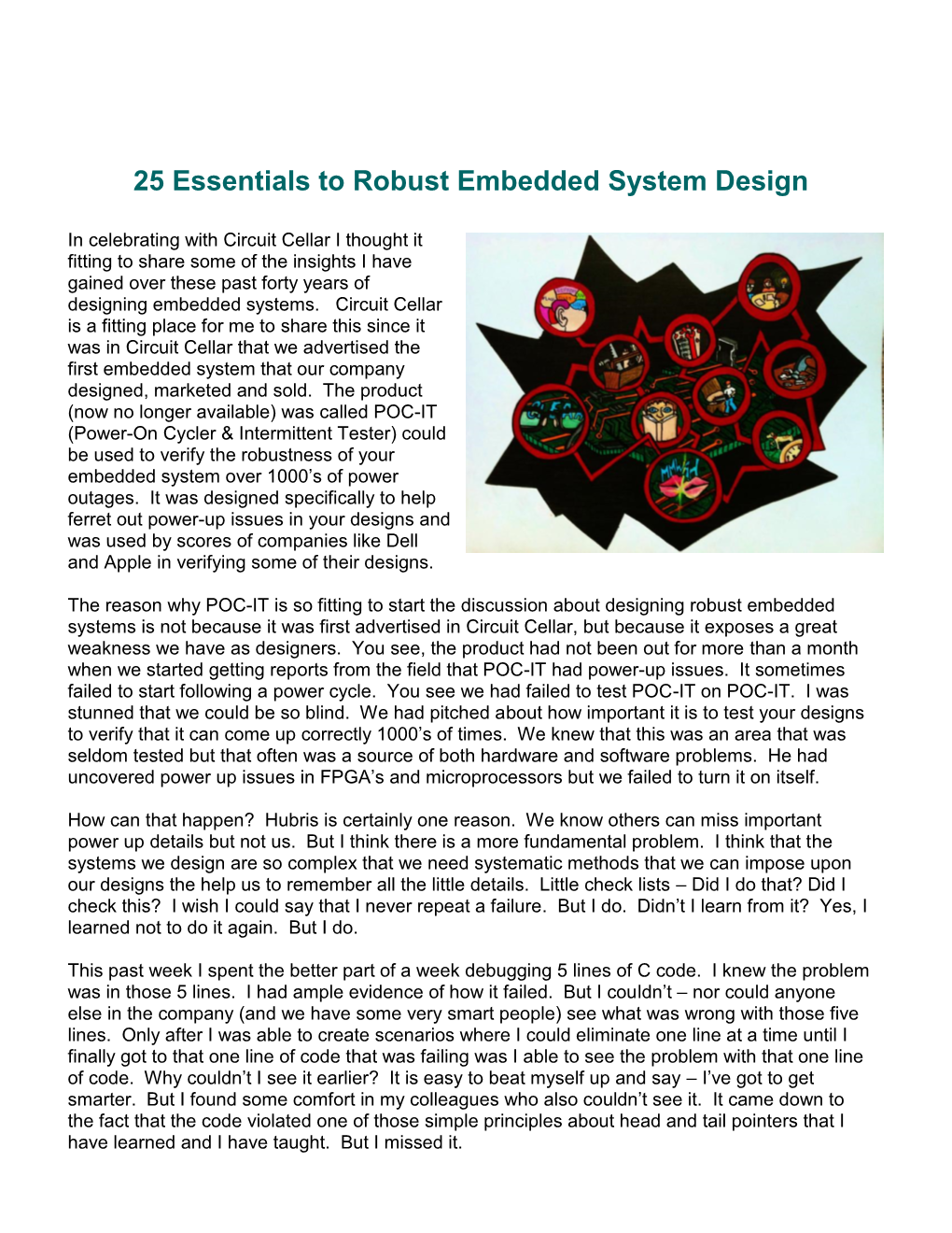 25 Essentials to Embedded Systems Design