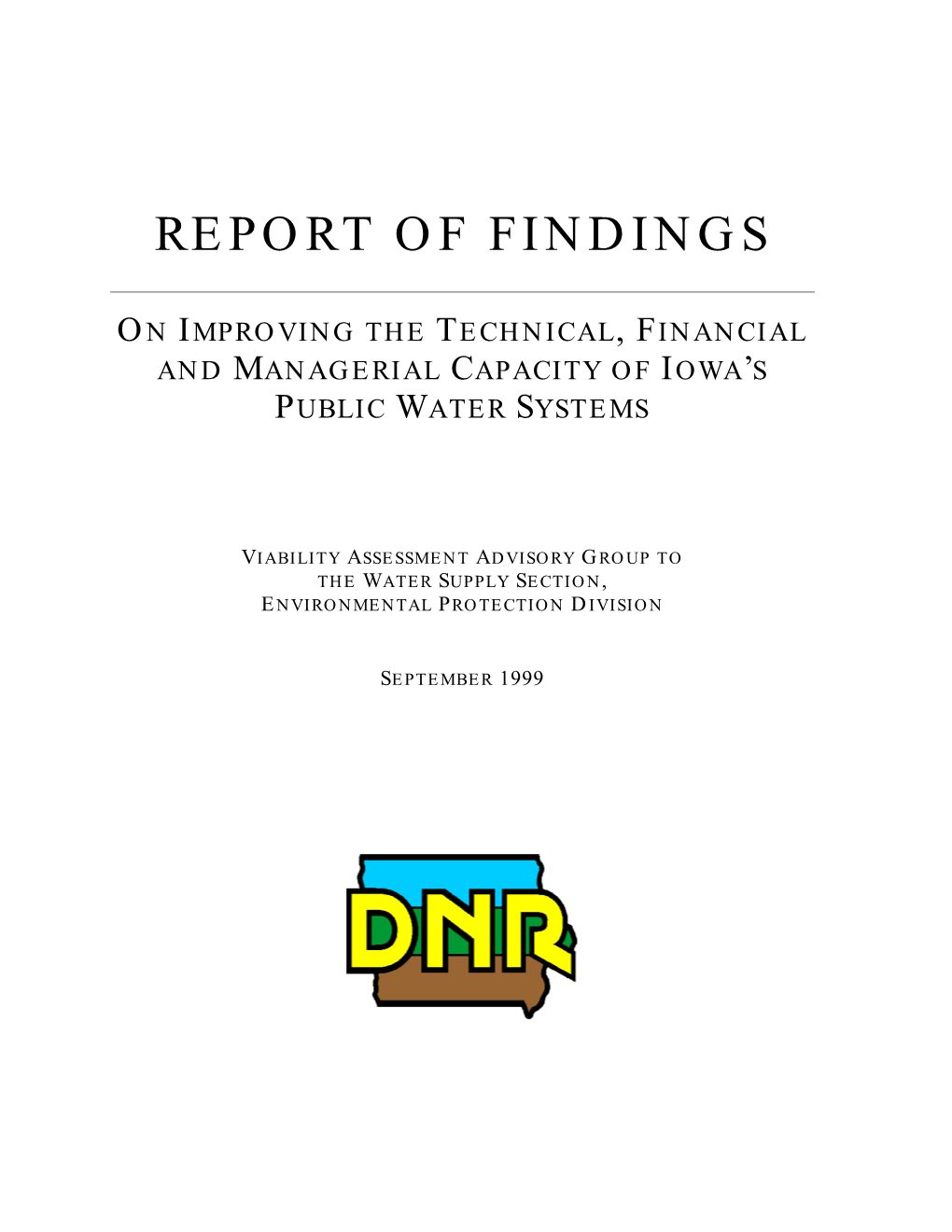 Report of Findings