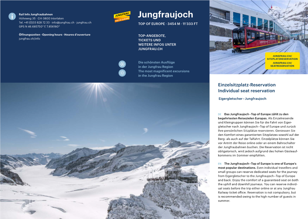 Jungfraujoch Tel