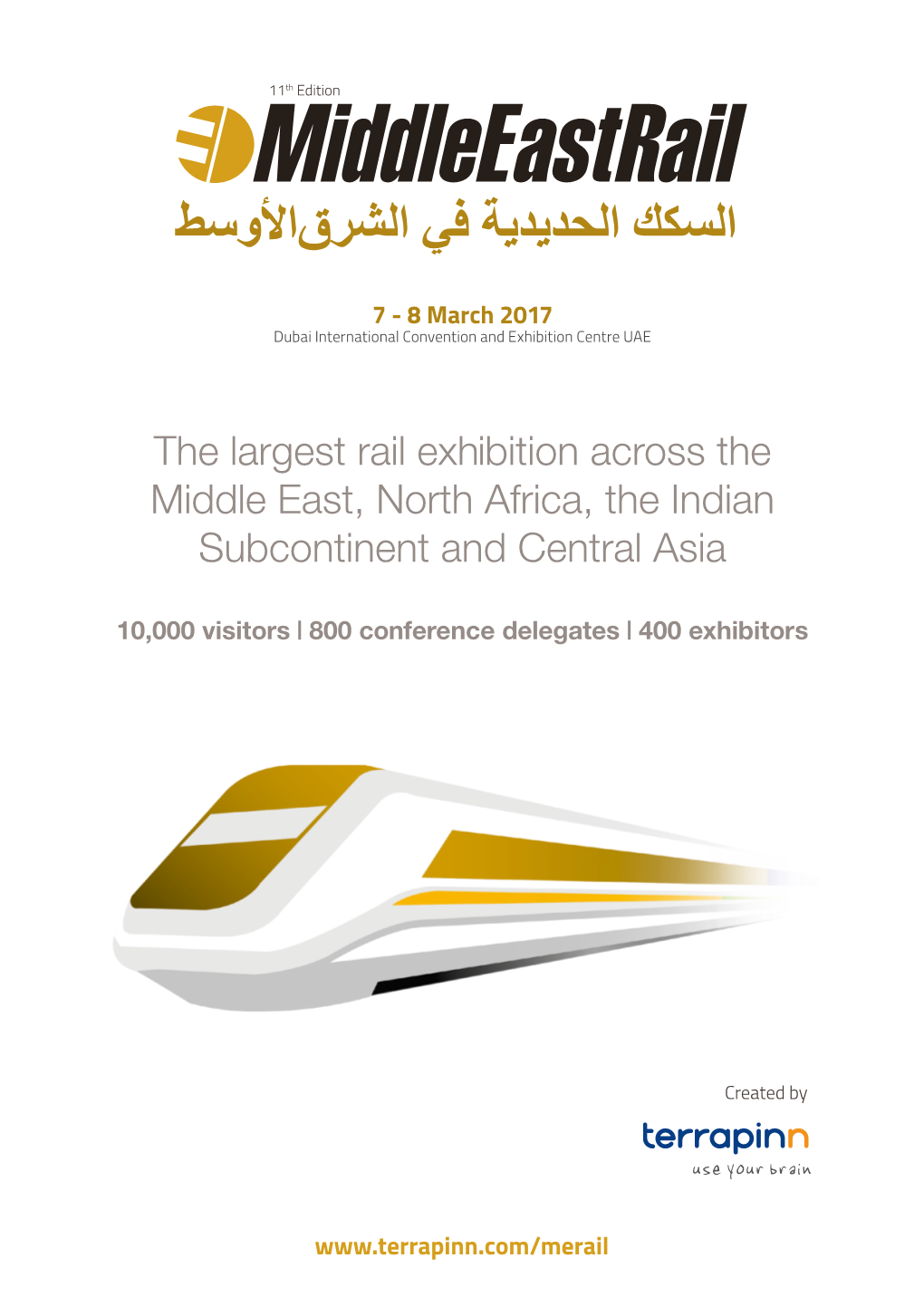 The Largest Rail Exhibition Across the Middle East, North Africa, the Indian Subcontinent and Central Asia