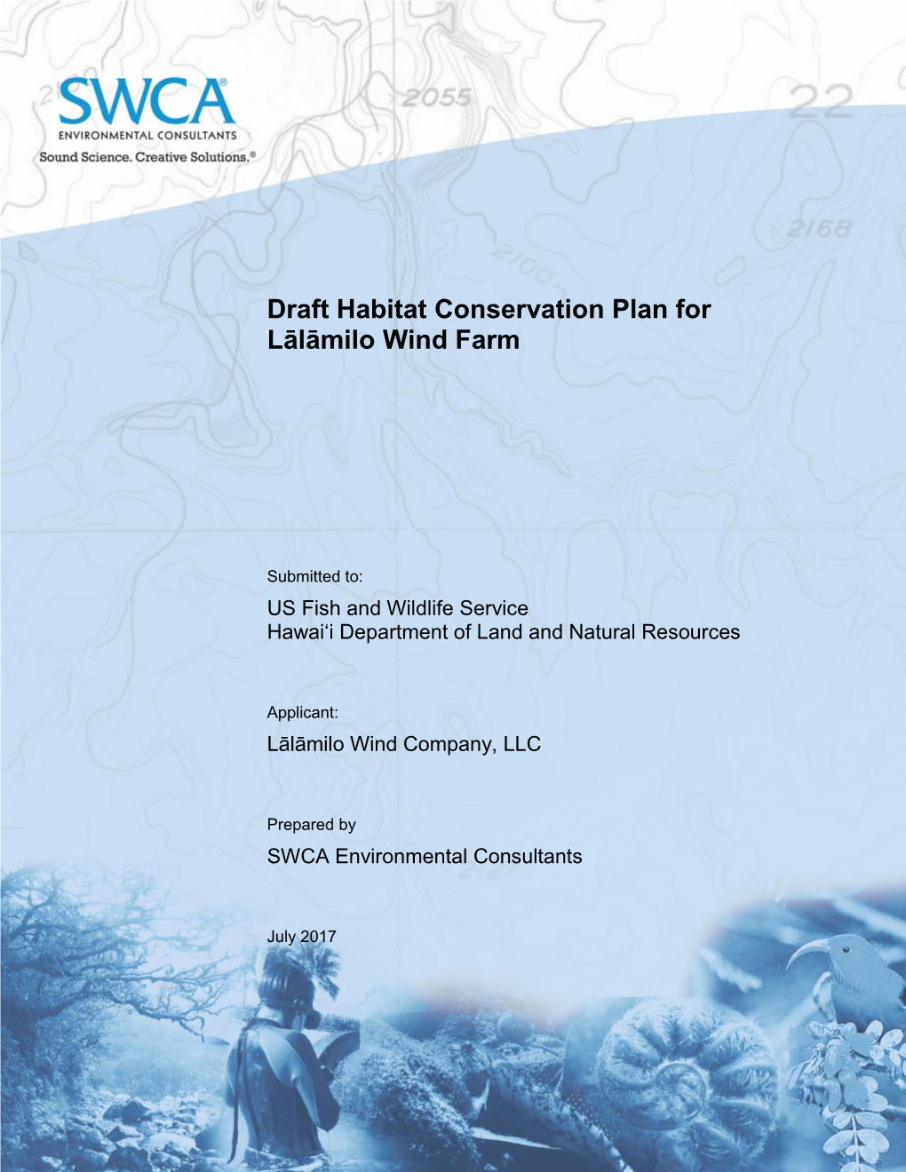 Draft Habitat Conservation Plan for Lālāmilo Wind Farm