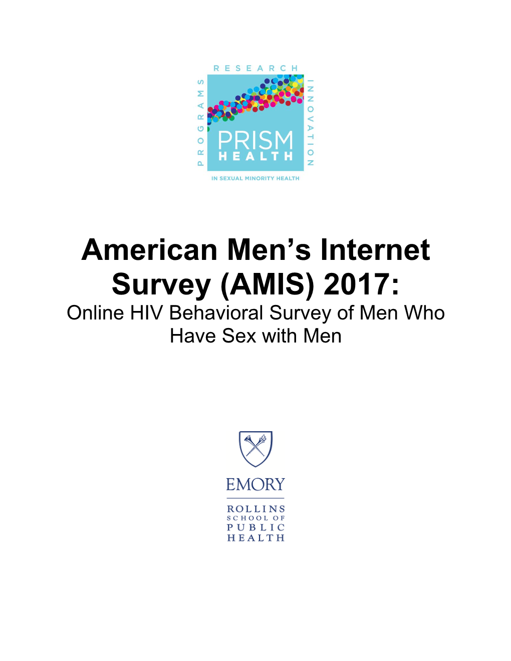 American Men's Internet Survey (AMIS) 2017