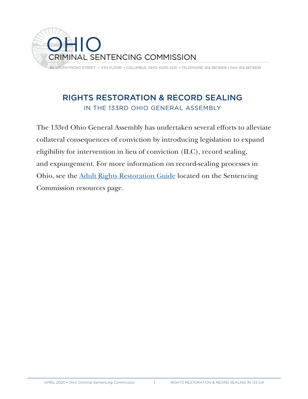 Rights Restoration & Record Sealing