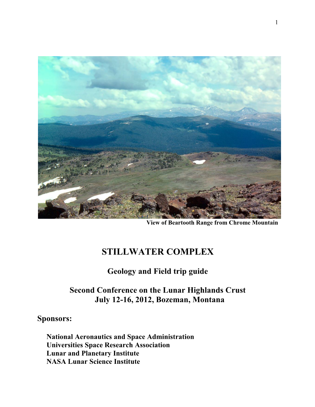 Stillwater Complex