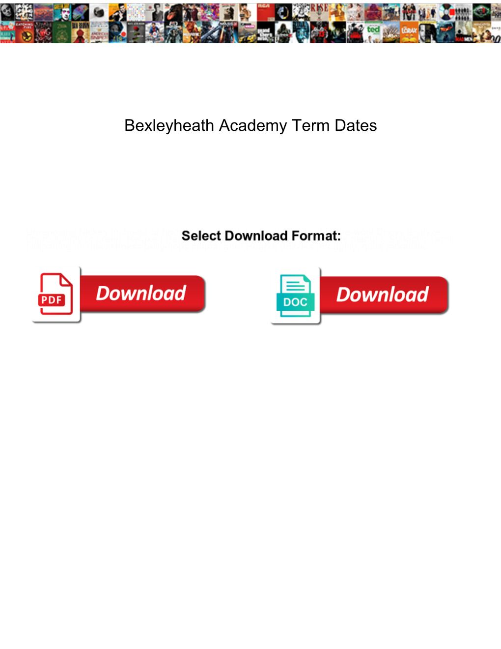 Bexleyheath Academy Term Dates