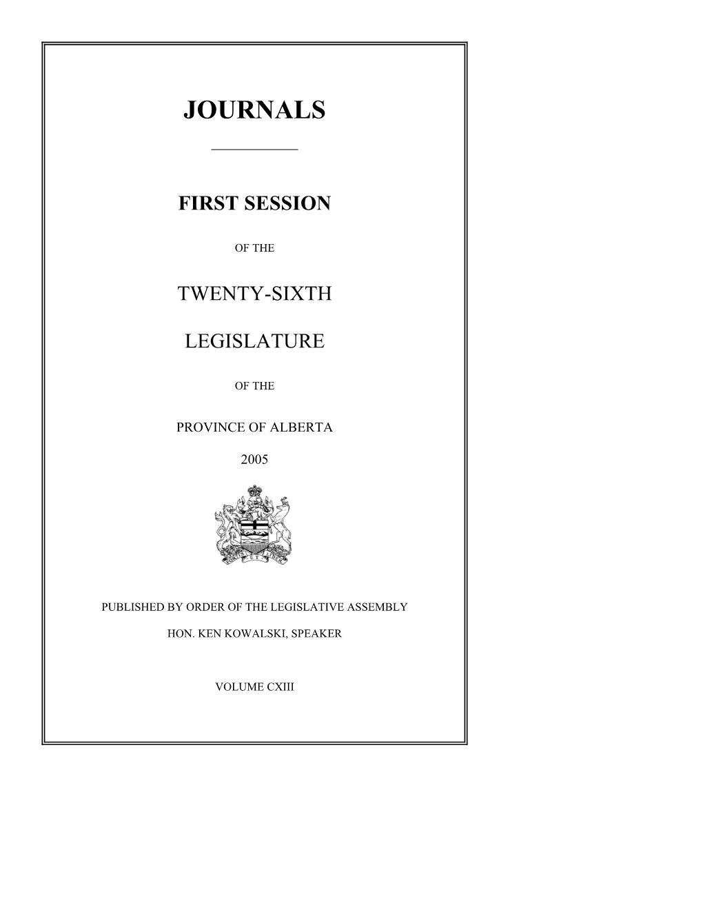 S:\CLERK\JOURNALS\Journals 2005\2005 Outside Cover.Wpd