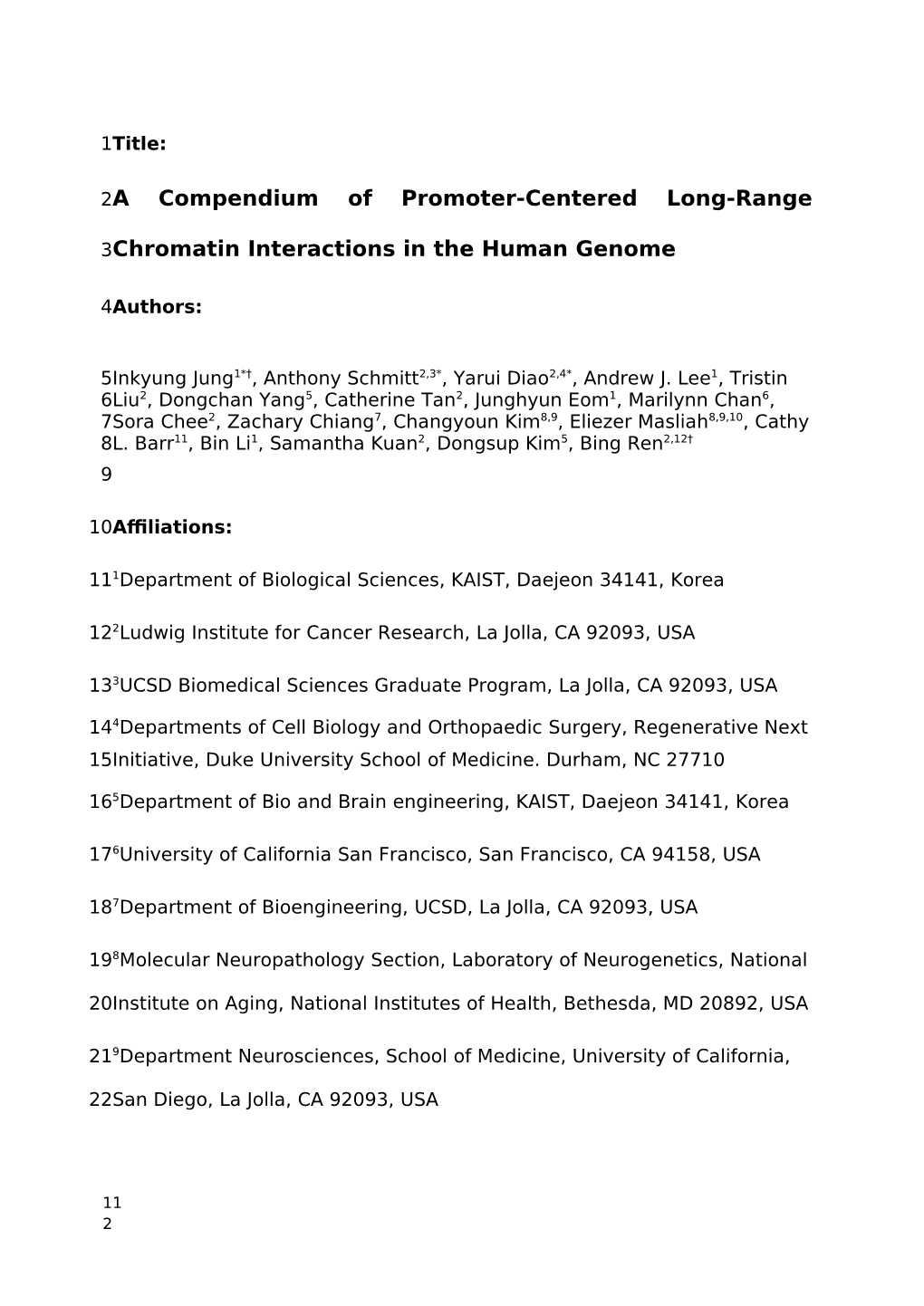 A Compendium of Promoter-Centered Long-Range Chromatin Interactions