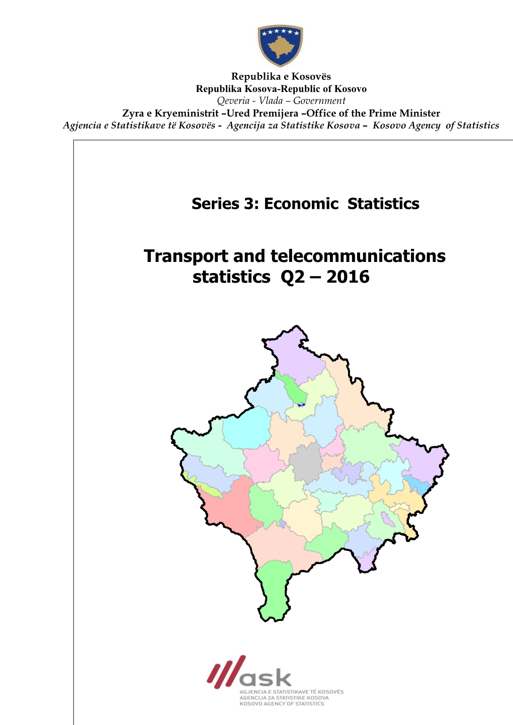 Transport Statistics, Q2 2016 05/08