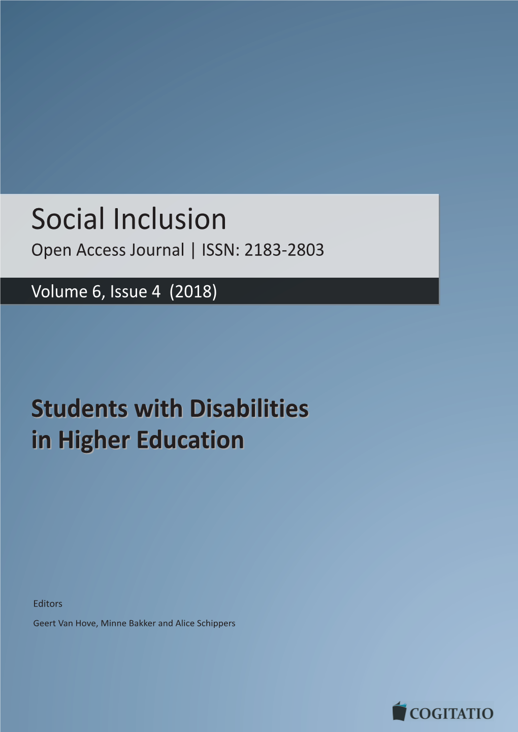 Social Inclusion Open Access Journal | ISSN: 2183-2803