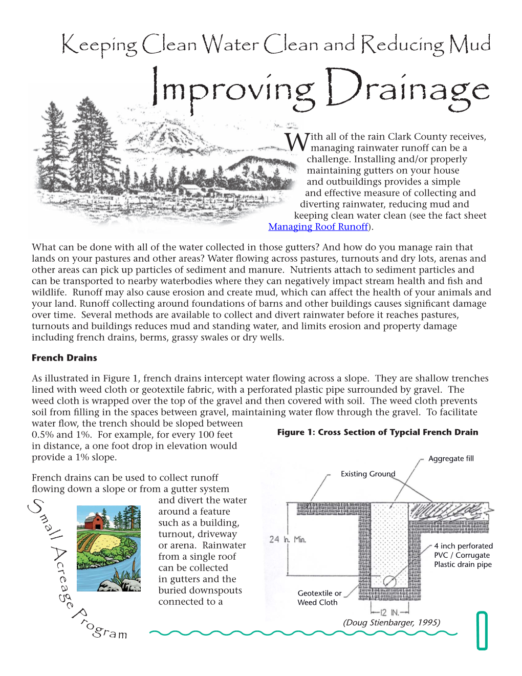 Improving Drainage