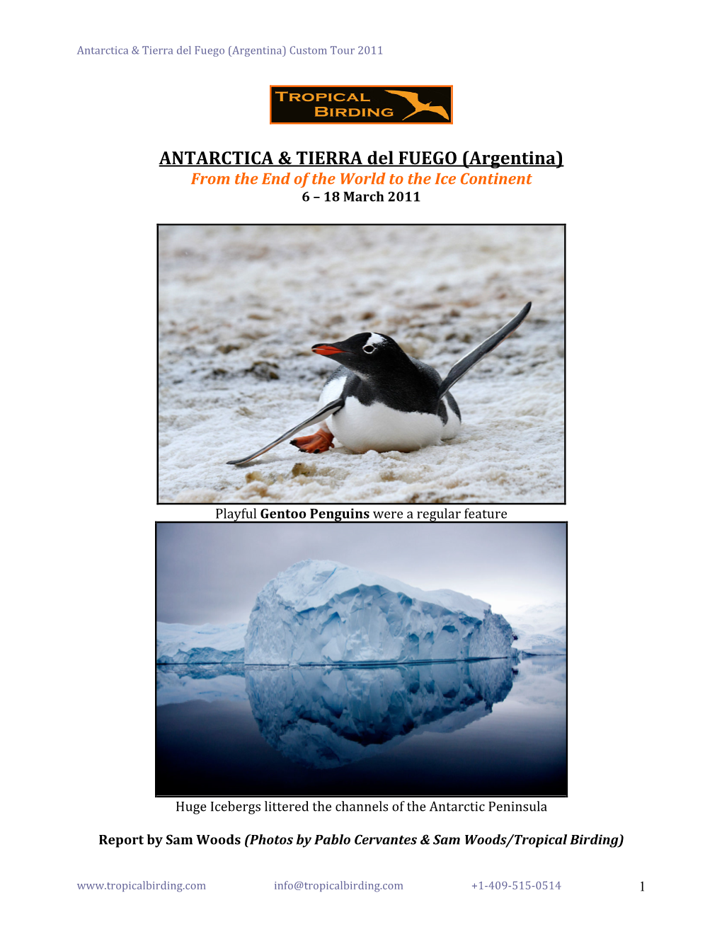 ANTARCTICA & TIERRA Del FUEGO