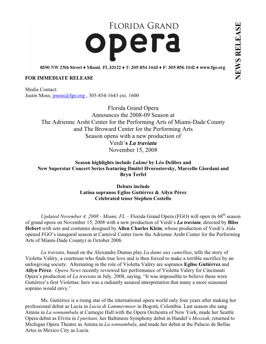 Florida Grand Opera