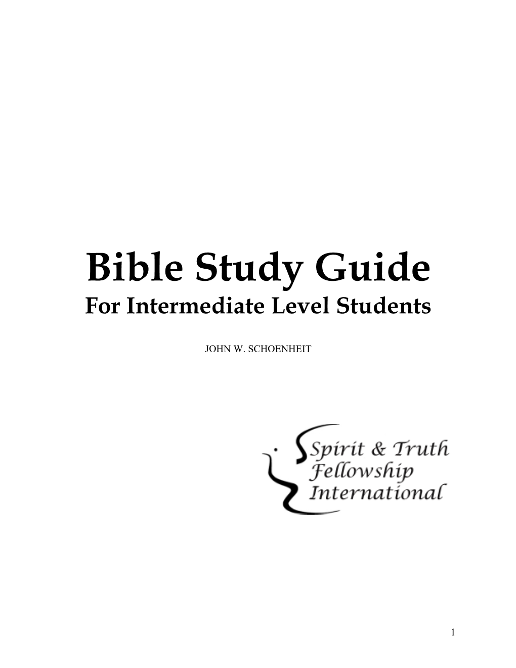 Bible Study Guide for Intermediate Level Students