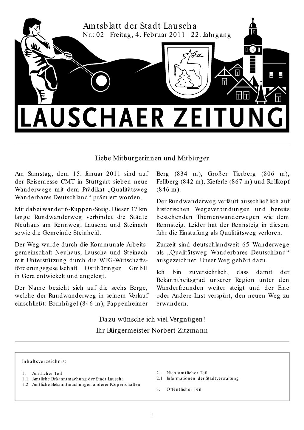 LAUSCHAER ZEITUNG Abzuschließen