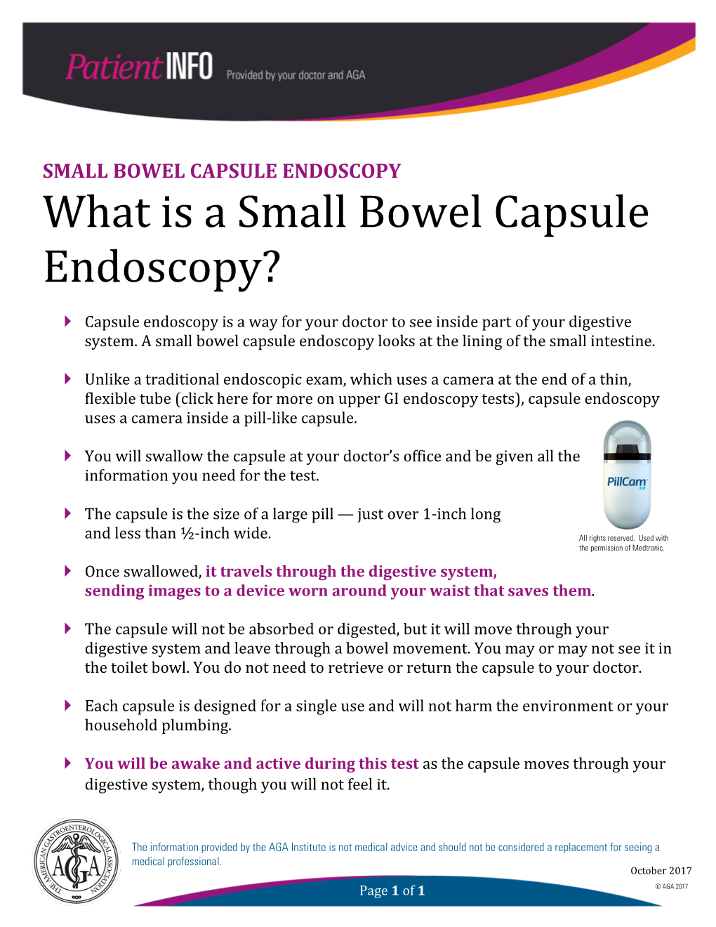 What Is a Small Bowel Capsule Endoscopy?