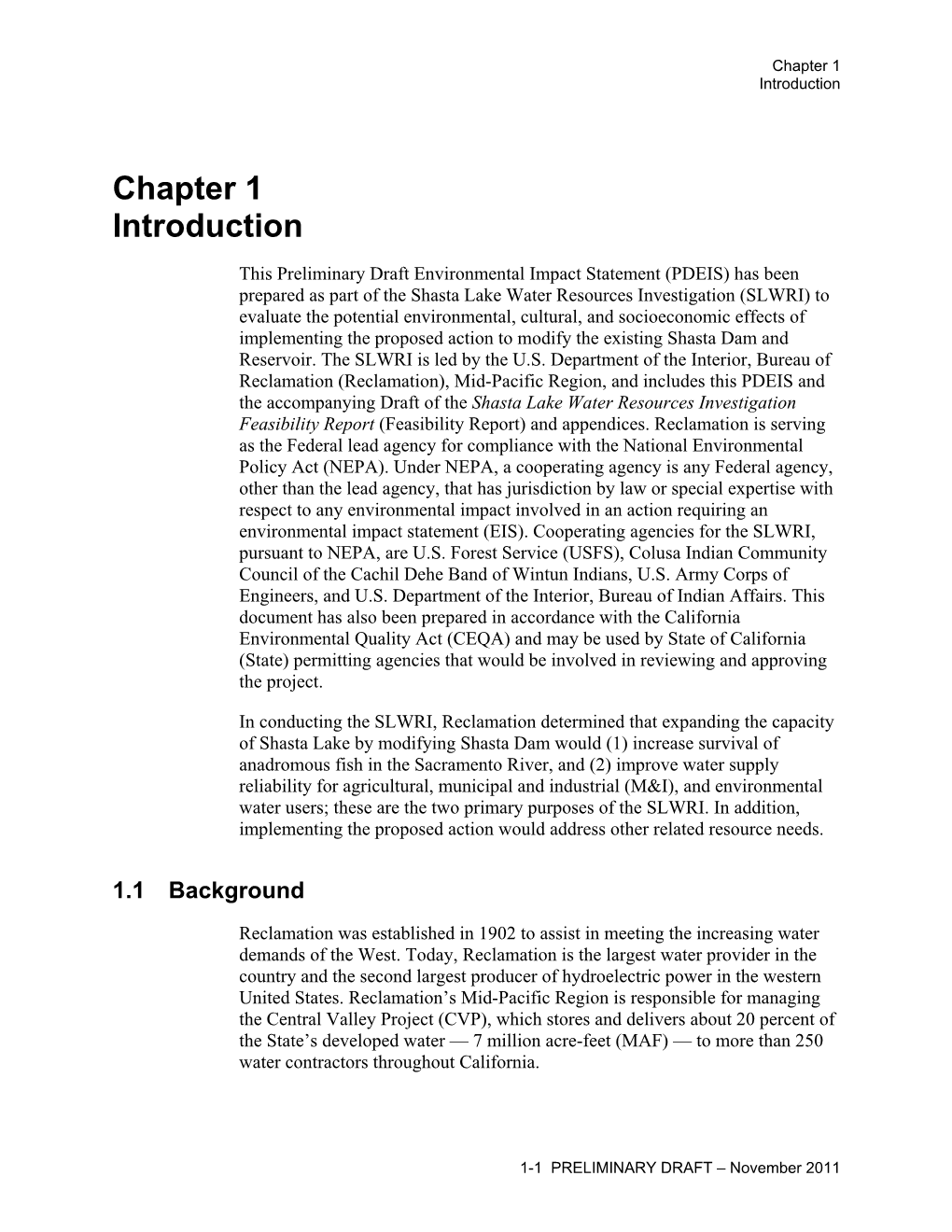 Chapter 1 Introduction PDEIS