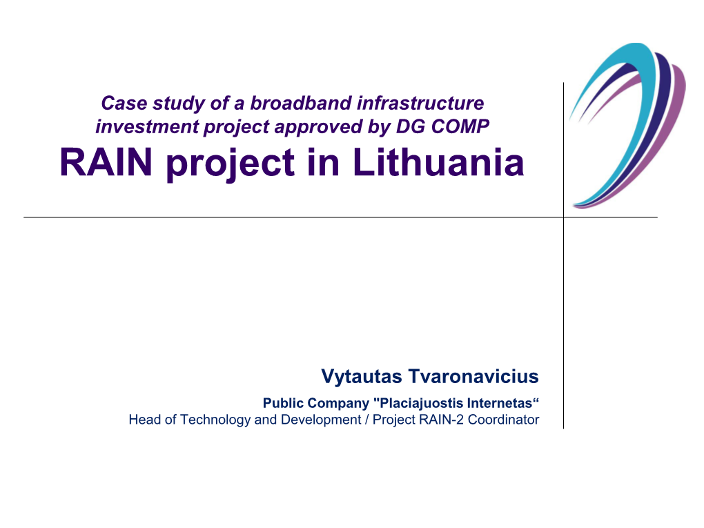 RAIN Project in Lithuania