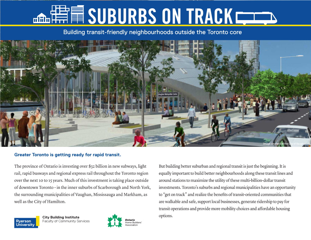 Suburbs on Track : Building Transit
