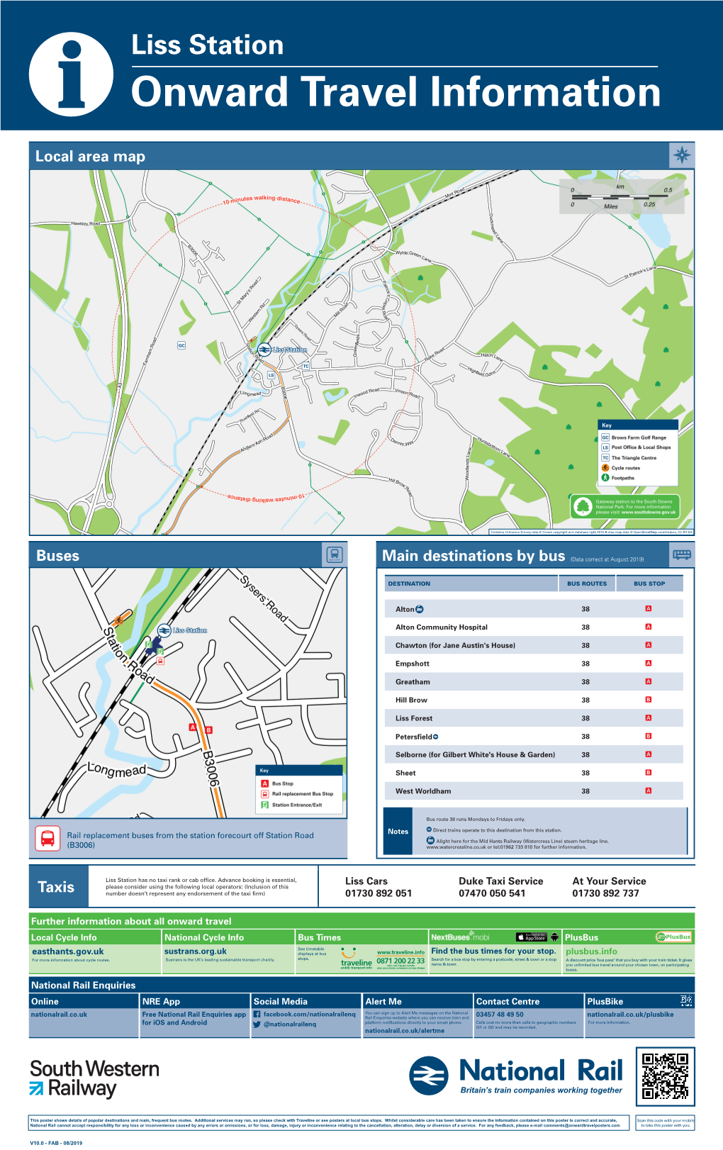 Onward Travel Information Local Area Map