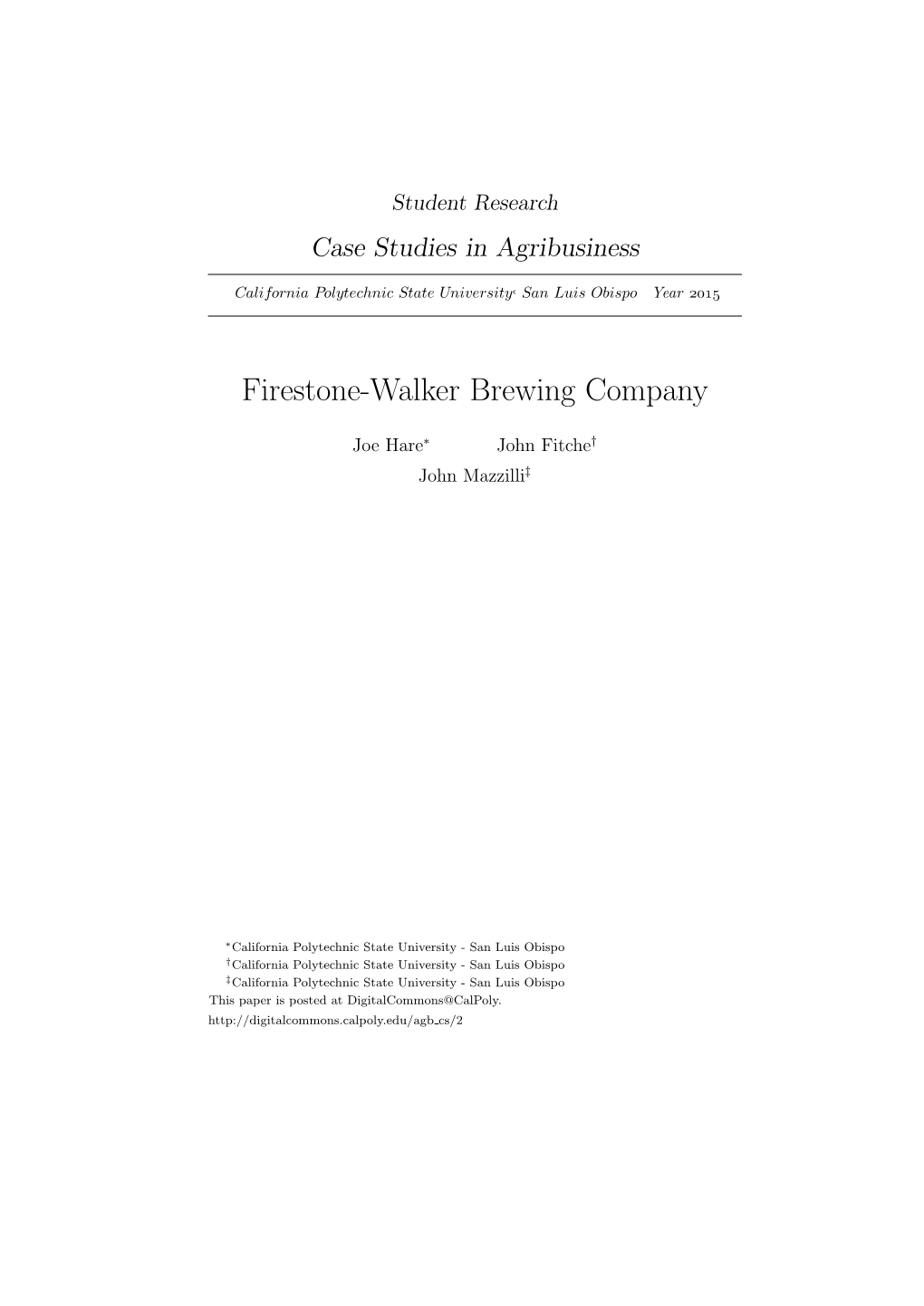 Firestone-Walker Brewing Company