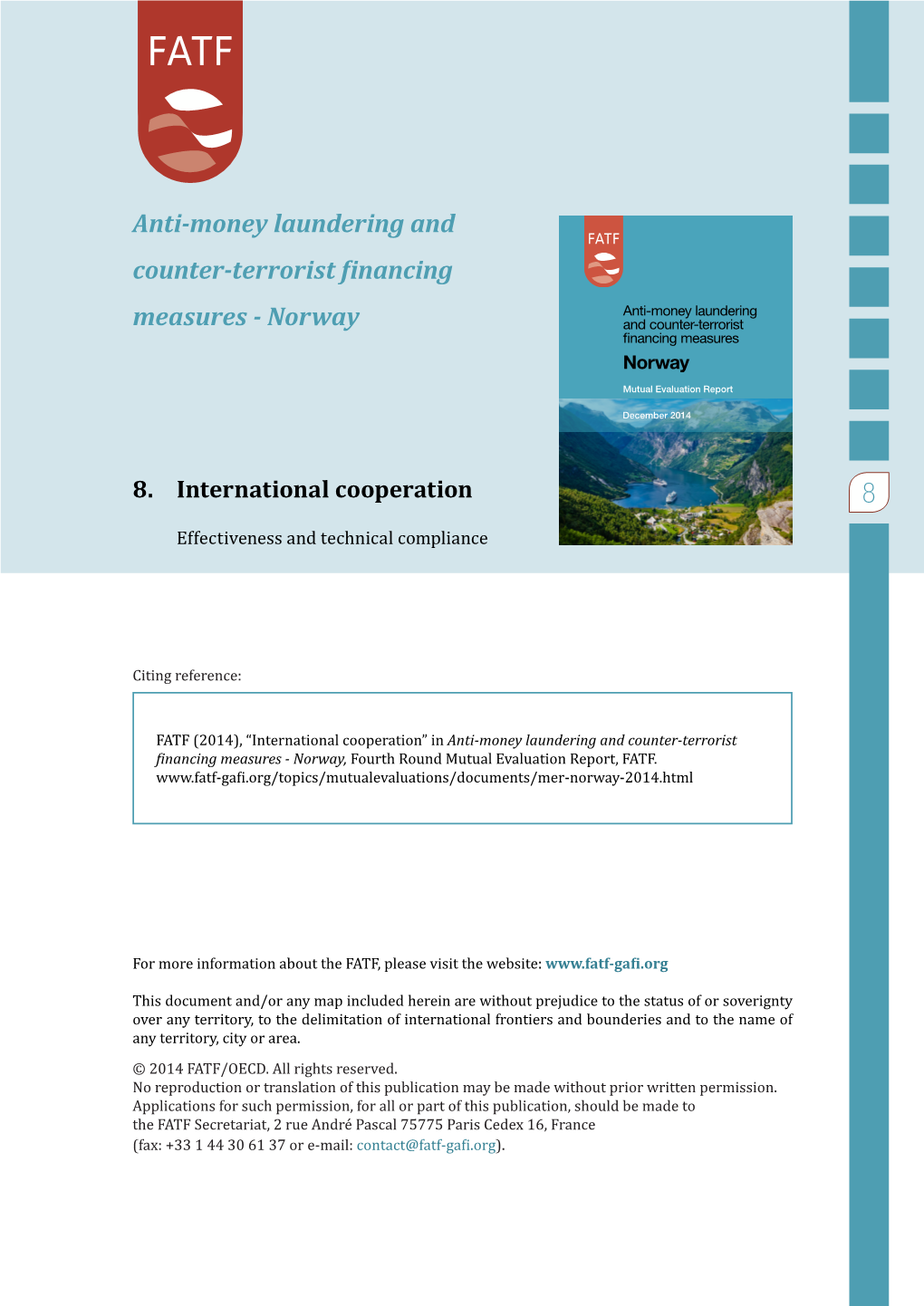 Anti-Money Laundering and Counter-Terrorist Financing Measures - Norway, Fourth Round Mutual Evaluation Report, FATF