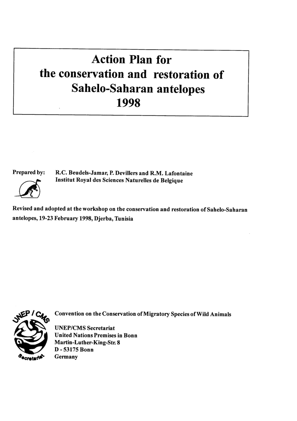 Sahelo-Saharan Antelope Action Plan