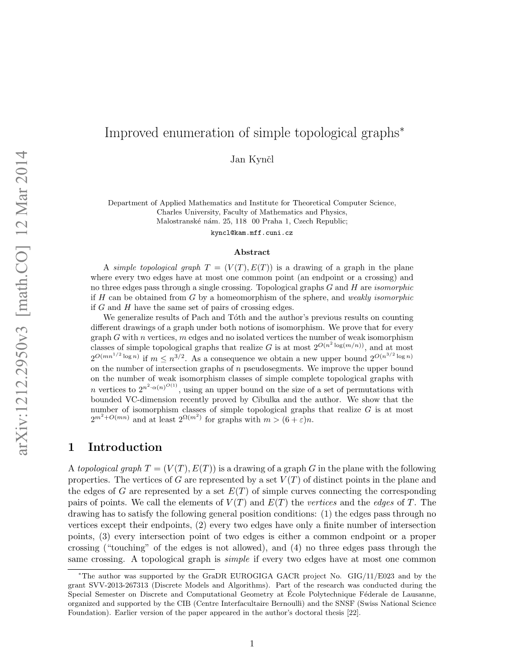 Improved Enumeration of Simple Topological Graphs