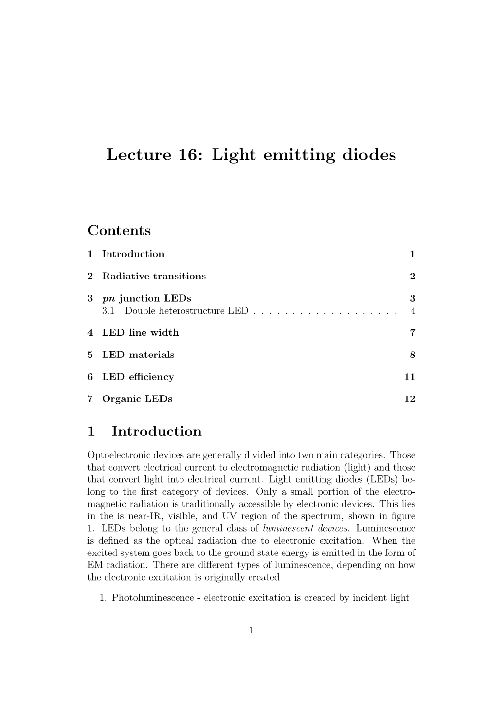 Light Emitting Diodes