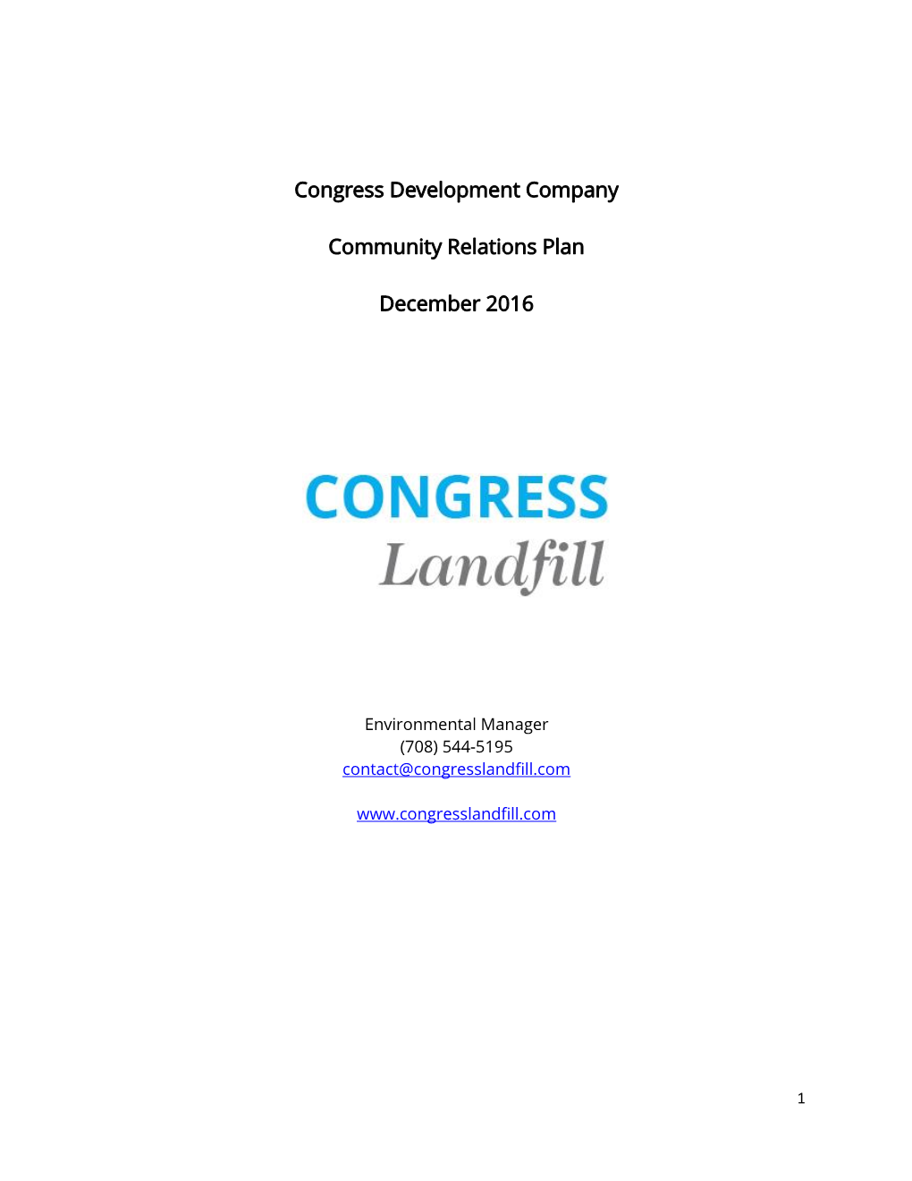Congress Development Company