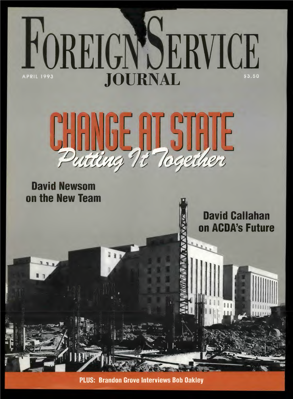 The Foreign Service Journal, April 1993