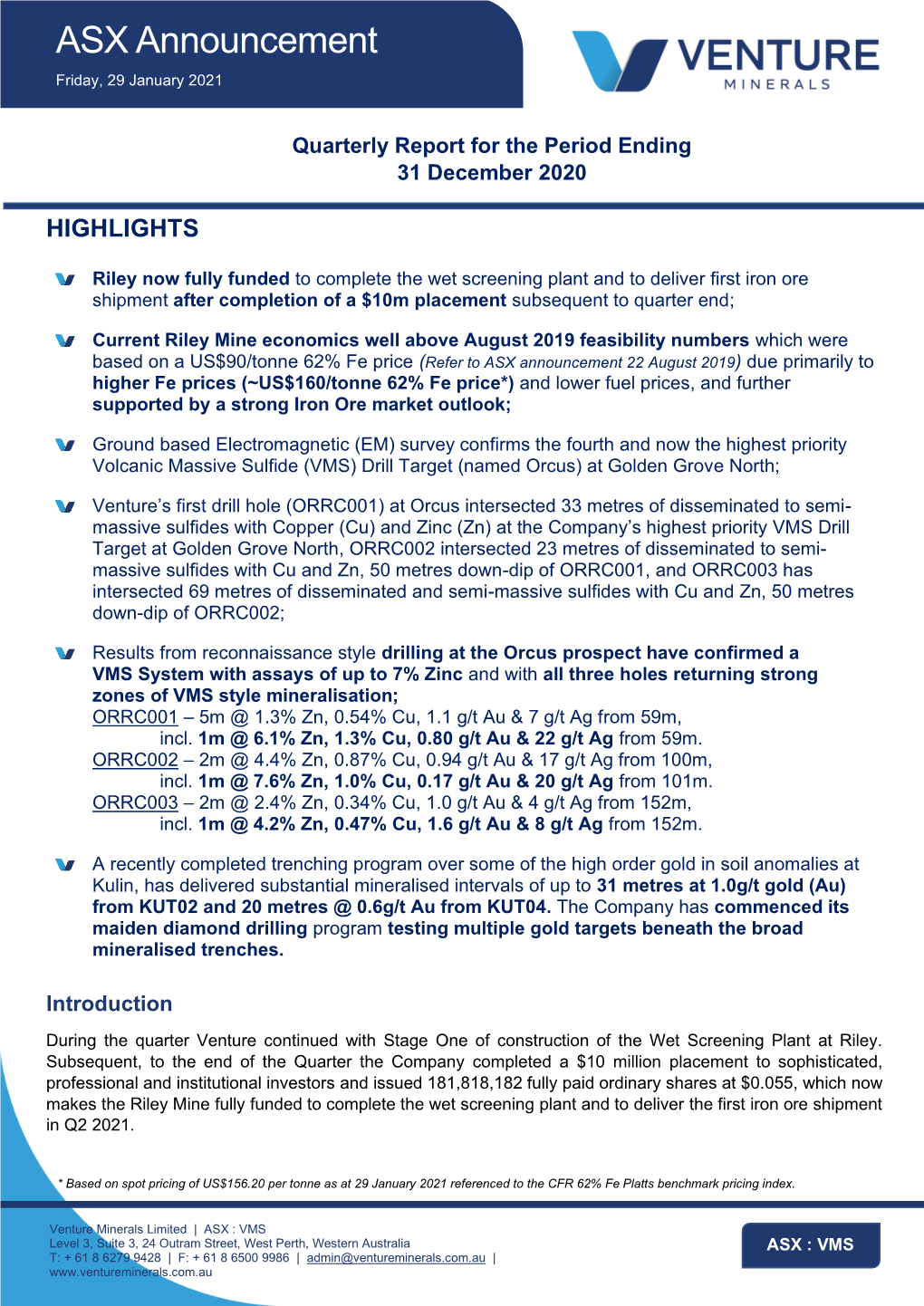 ASX Announcement