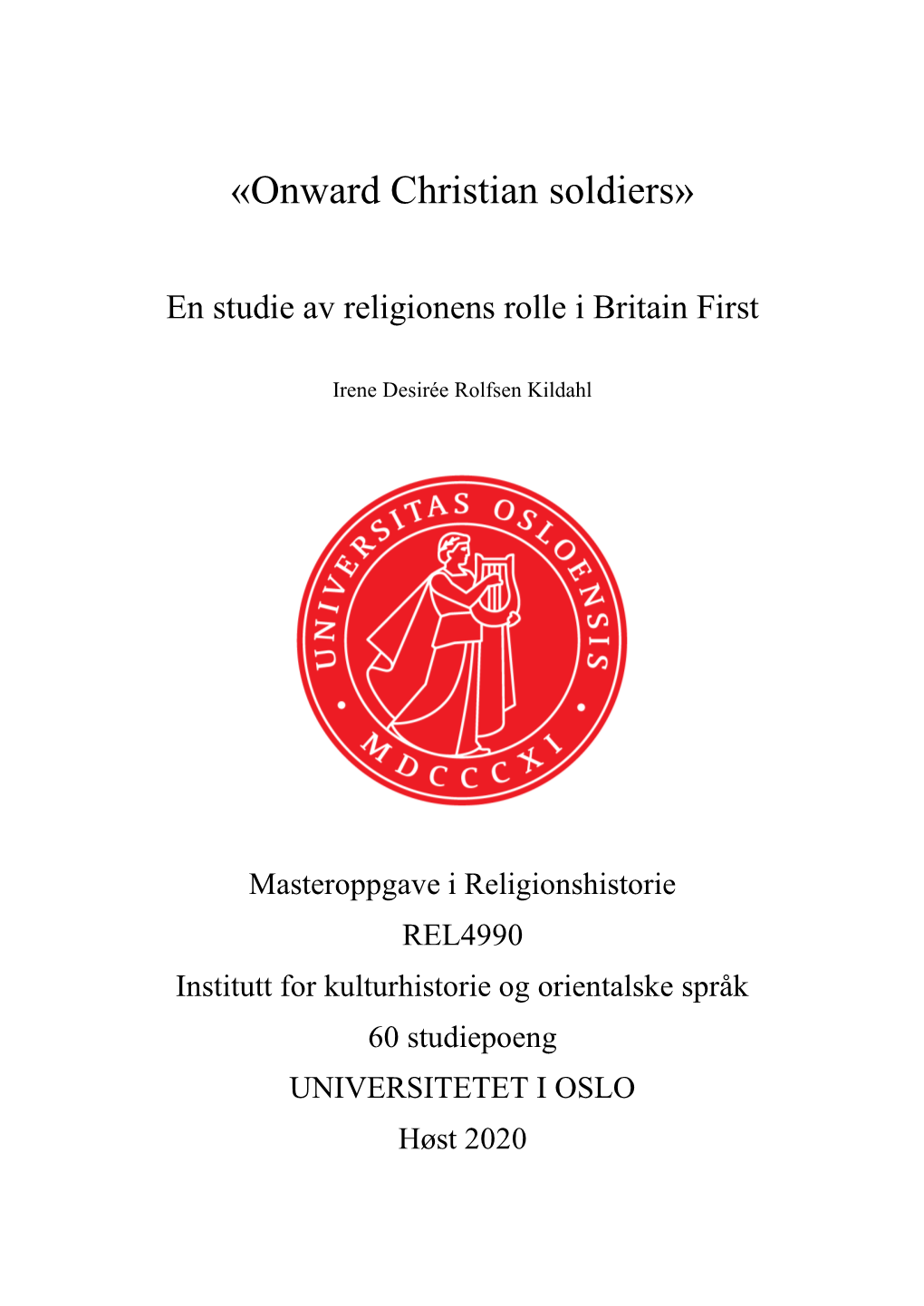 Masterirenekildahl2020.Pdf (1.100Mb)