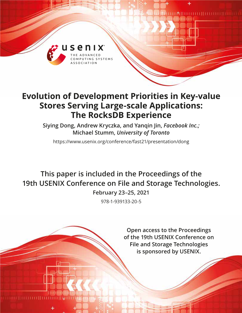Evolution of Development Priorities in Key-Value Stores Serving Large