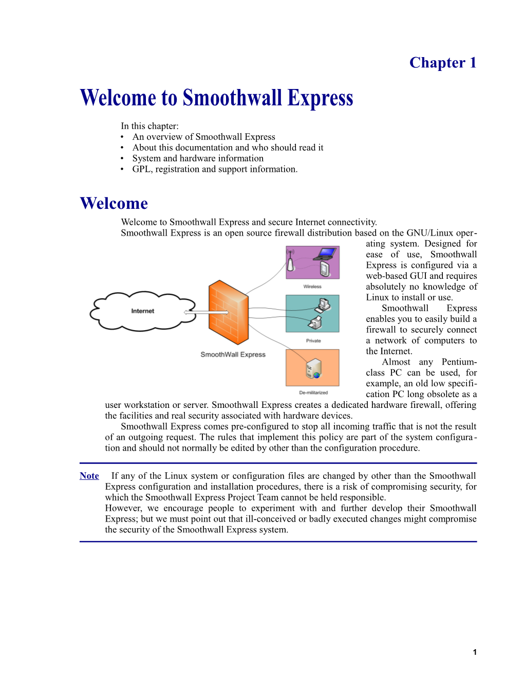 Welcome to Smoothwall Express