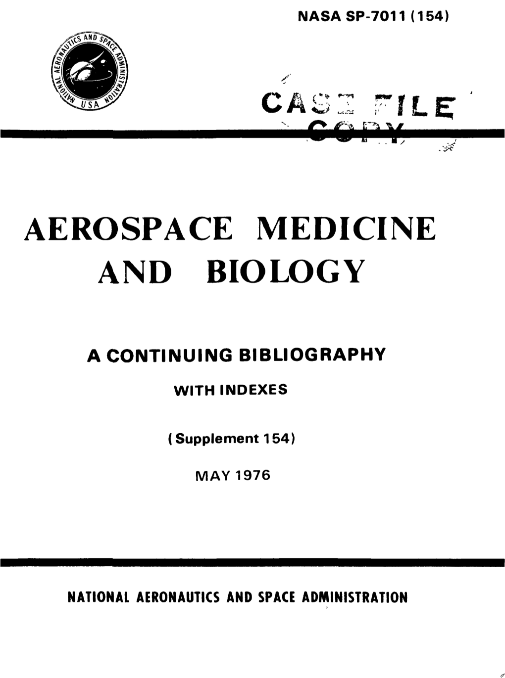 Aero Spa Medicine and Biology