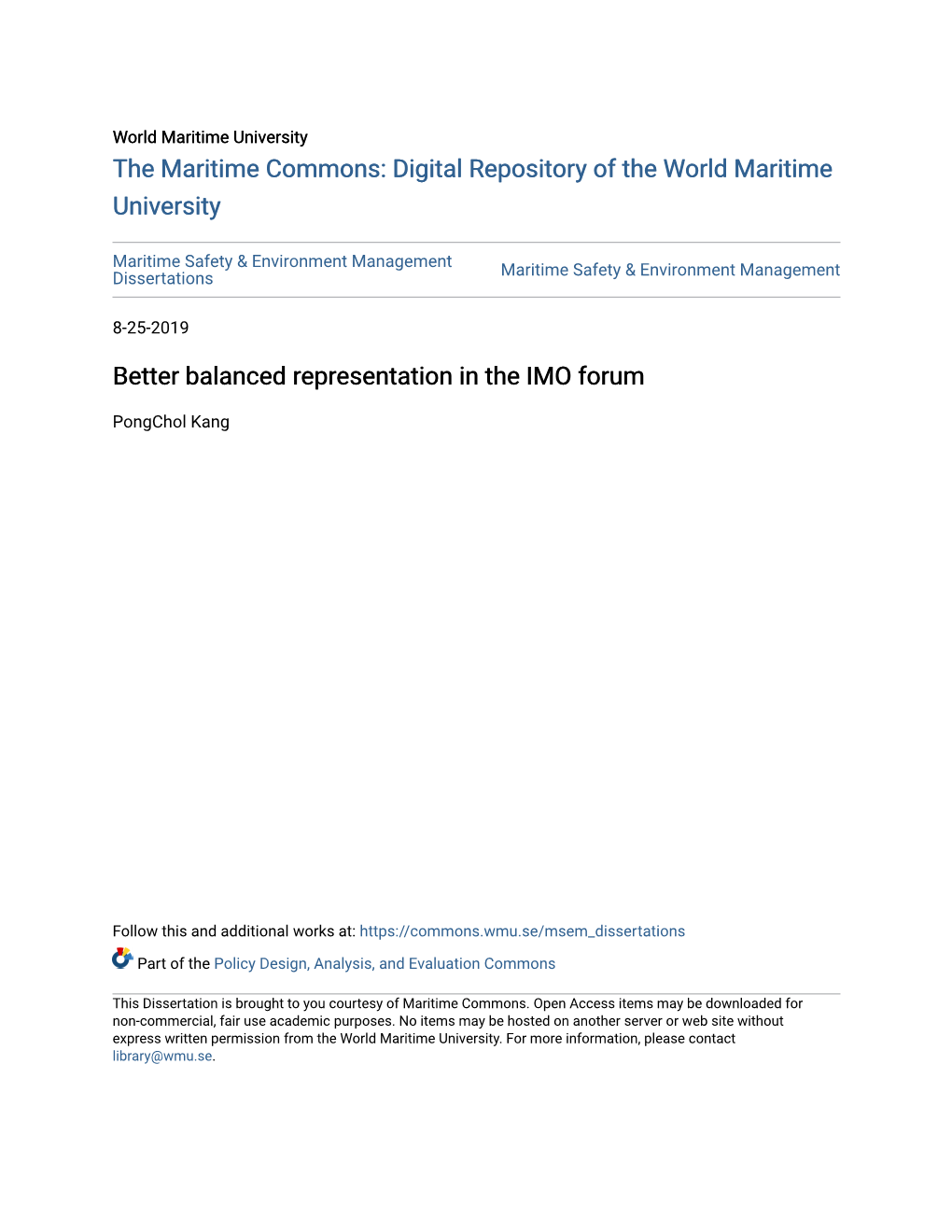 Better Balanced Representation in the IMO Forum