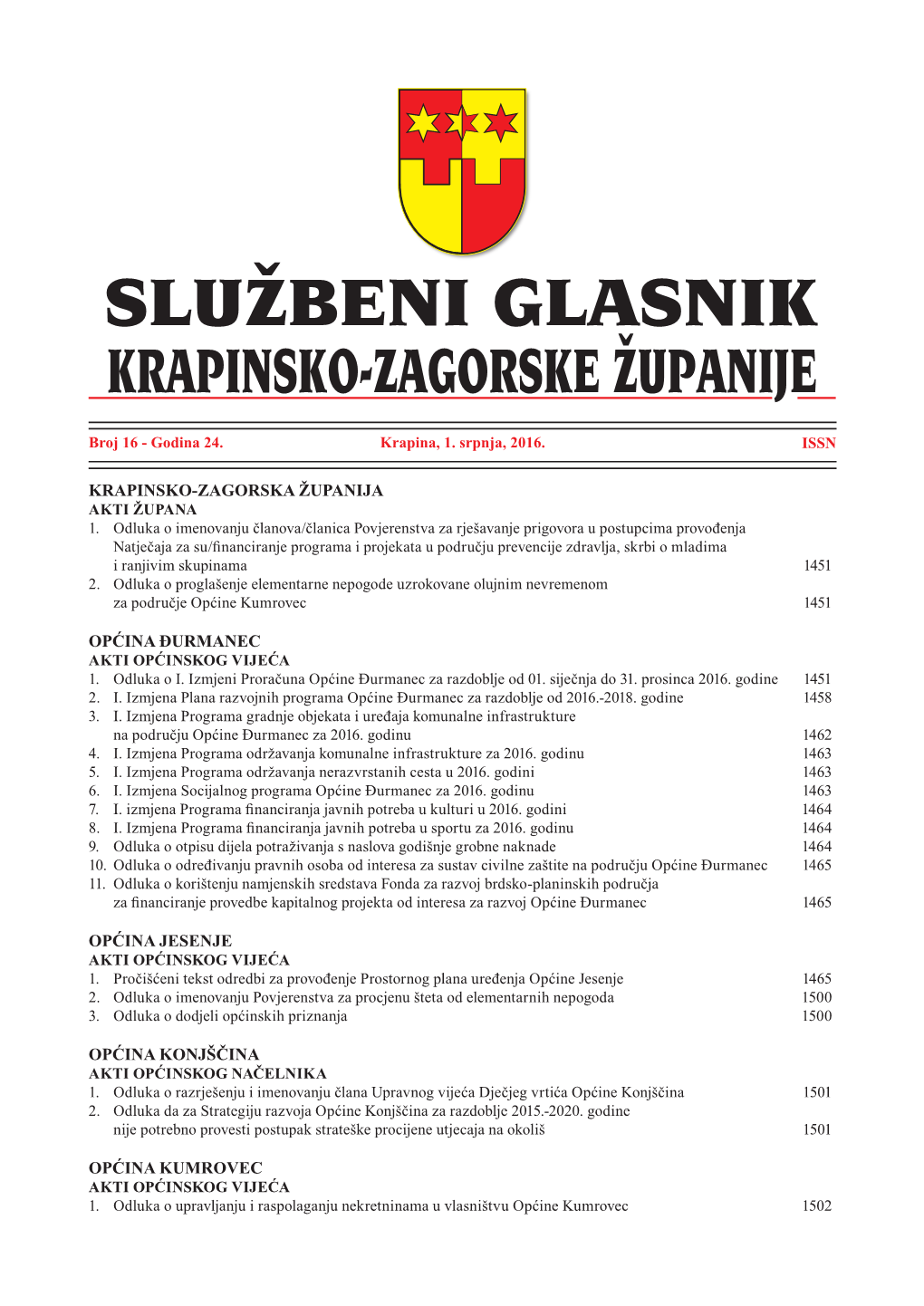 Krapinsko-Zagorska Županija Općina Đurmanec